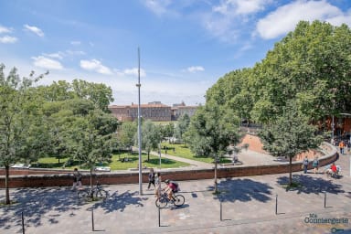 Vue depuis la fenêtre du logement