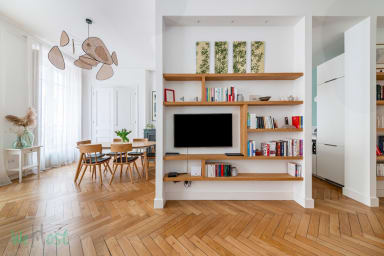 télévision dans le salon