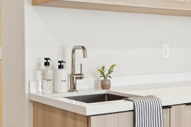 Kitchenette with Nespresso Coffee Machine and Mini Fridge - No Stove