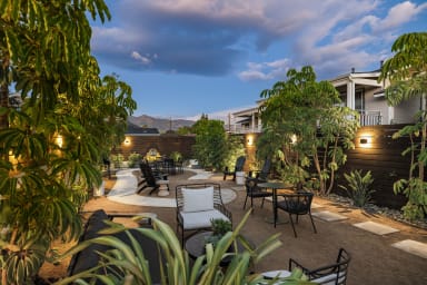 Relax, grill, and unwind in our cozy outdoor lounge.