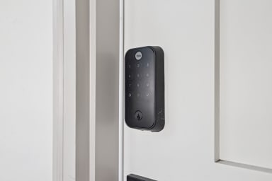 Yale smart lock with unique code.