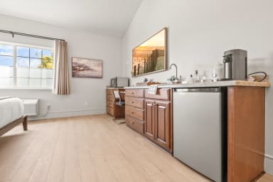 Kitchenette with Nespresso Coffee Machine and Mini Fridge - No Stove