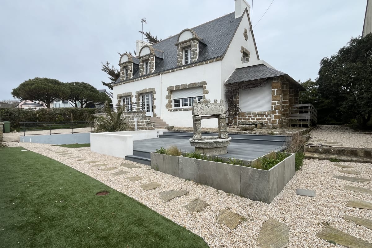 Villa 10 pers - Vue mer, 50m de la grande plage, parking privé