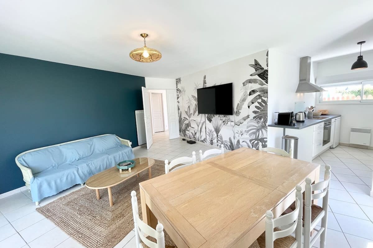 Appartement   Charmant T3 Ultra cosy Jardin 50m des plages
