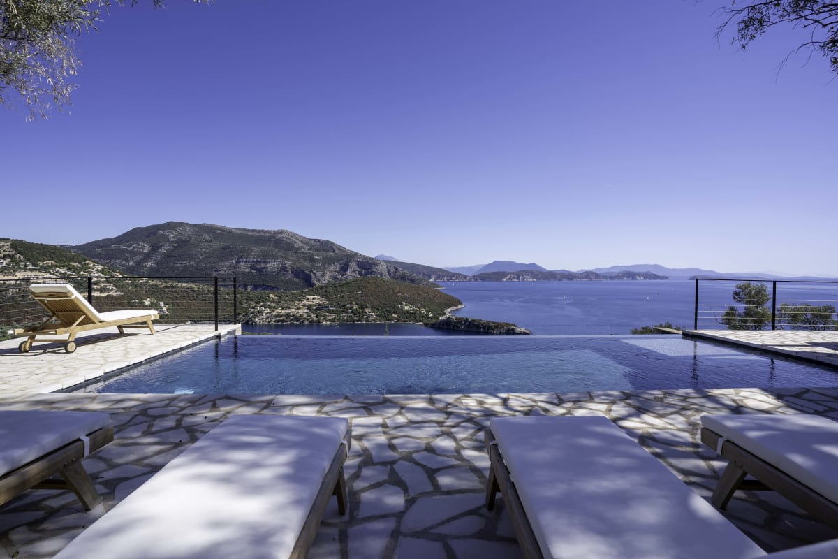  Maison Villa Nikos - Vues époustouflantes et intimité dans la baie de Sivota