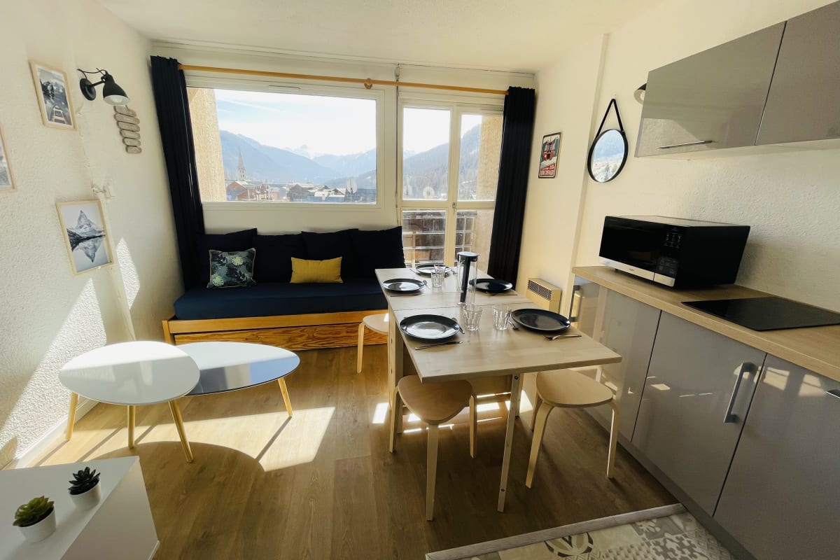 Appartement Studio - Coin Montagne Balcon Pied des pistes 