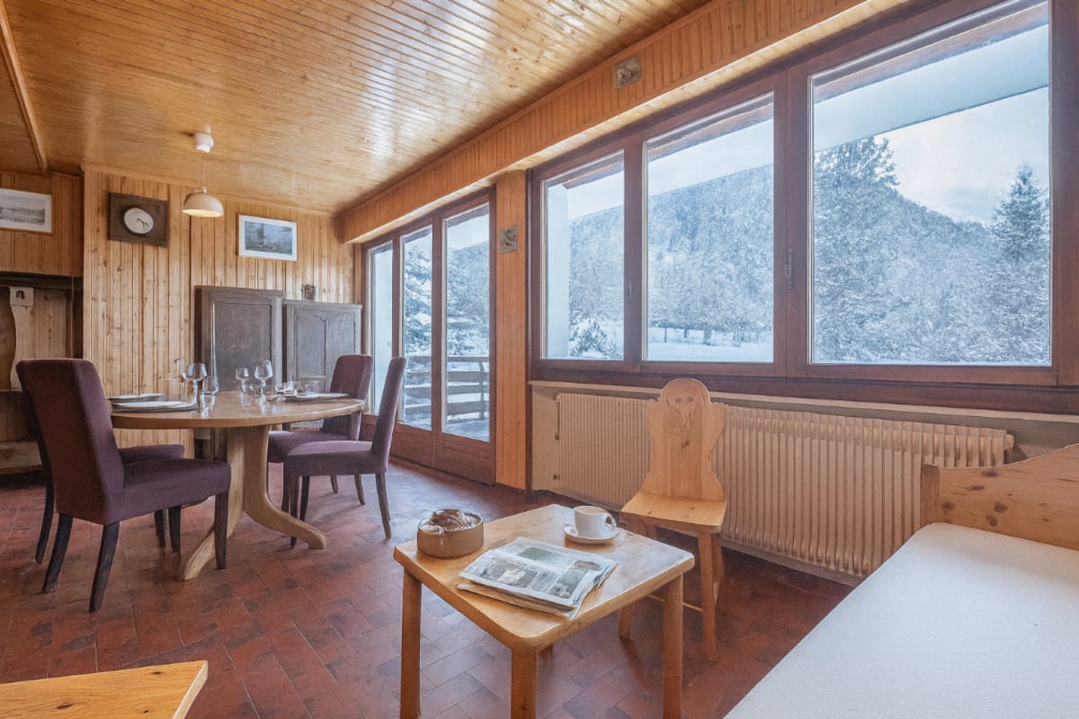 Immobilier Appartement avec vue sur la chaîne du Mont Blanc.  