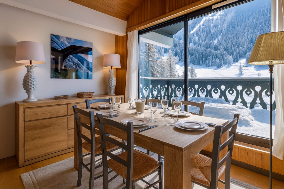  immobilier  Bel appt Vue Mont Blanc au pied des pistes