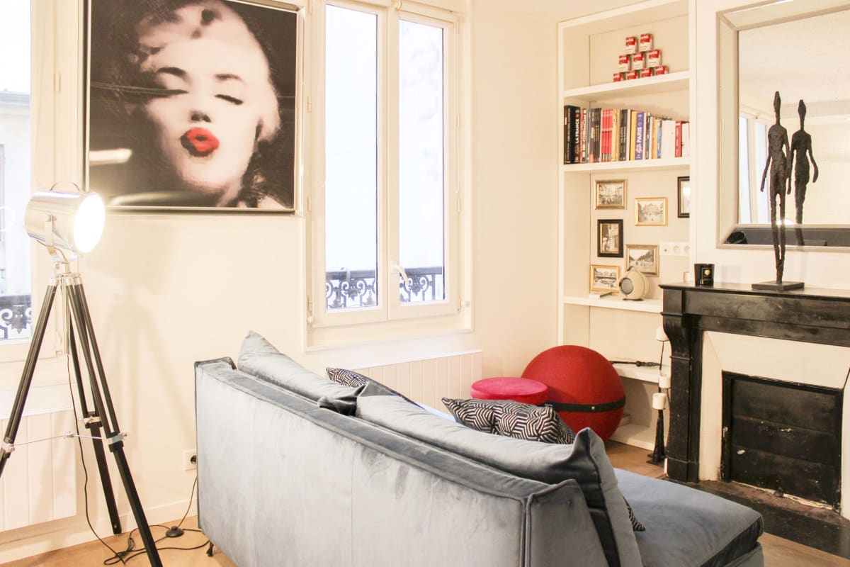  Appartement Studio lumineux et central pour 4 à Paris