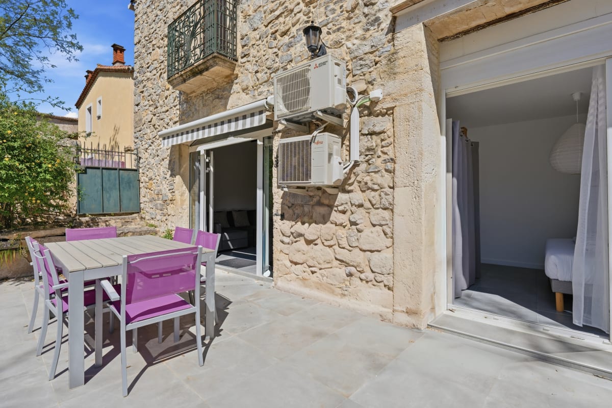 Immobilier Bardelours 2 • Base vélo Pic Saint-Loup • Terrasse  