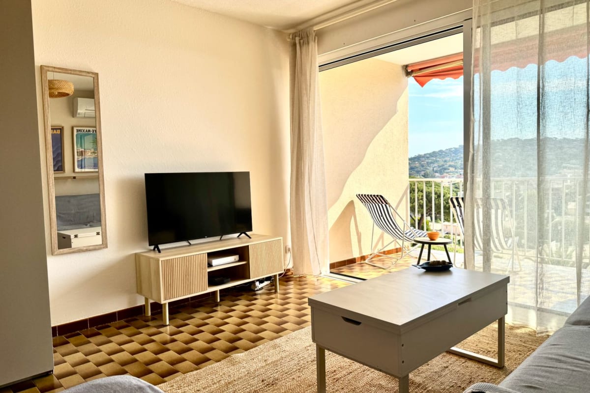  immobilier  Studio 4 pers avec piscine tennis vue mer
