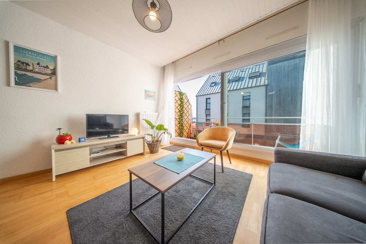 Appartement   Vue mer et garage privé • Port de Kernével