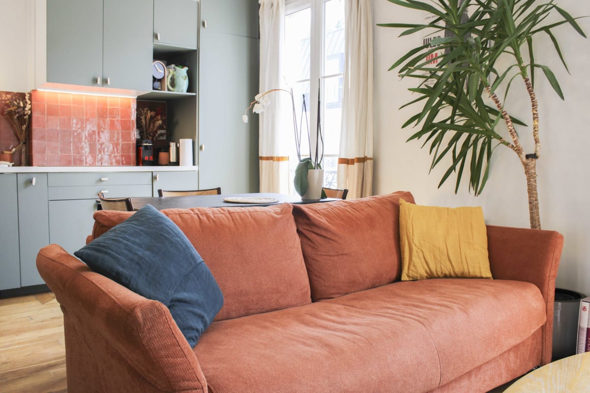 Appart lumineux refait par architecte à Montmartre