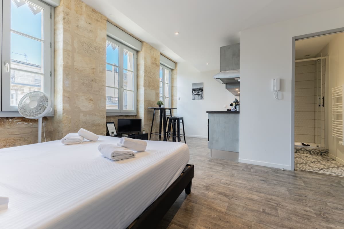  immobilier  Bel appartement lumineux pierre Bordelaise pour 2p