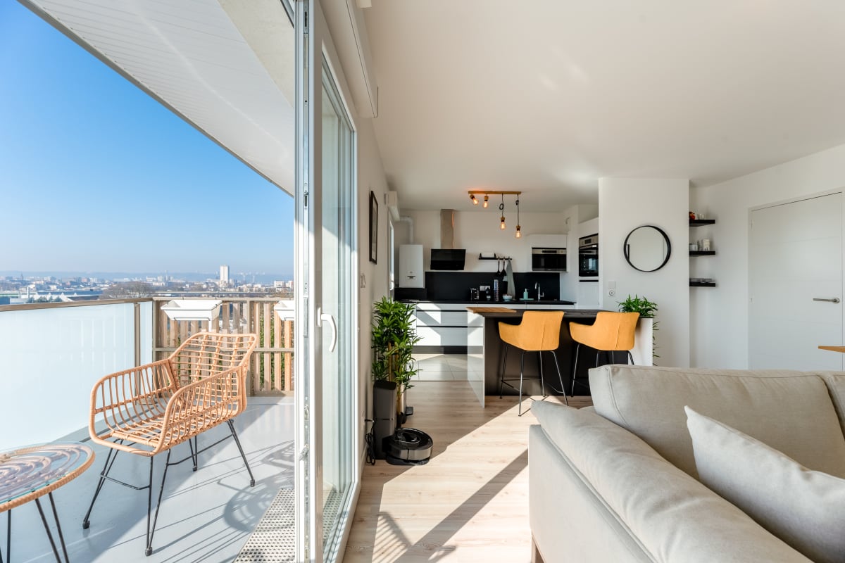 Appartement Tokyo — Élégance contemporaine avec vue sur la seine et parking  