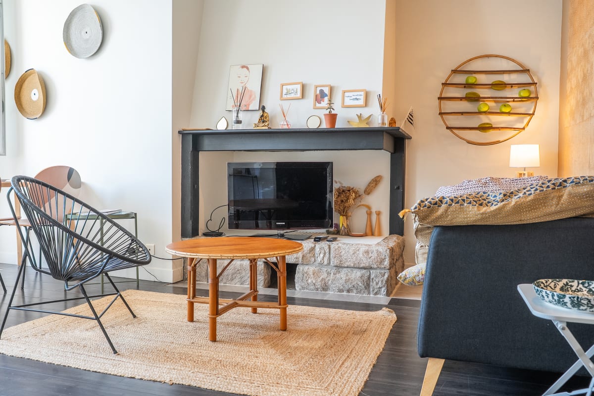 Appartement   Cocon Cosy avec Grande Terrasse & Parking