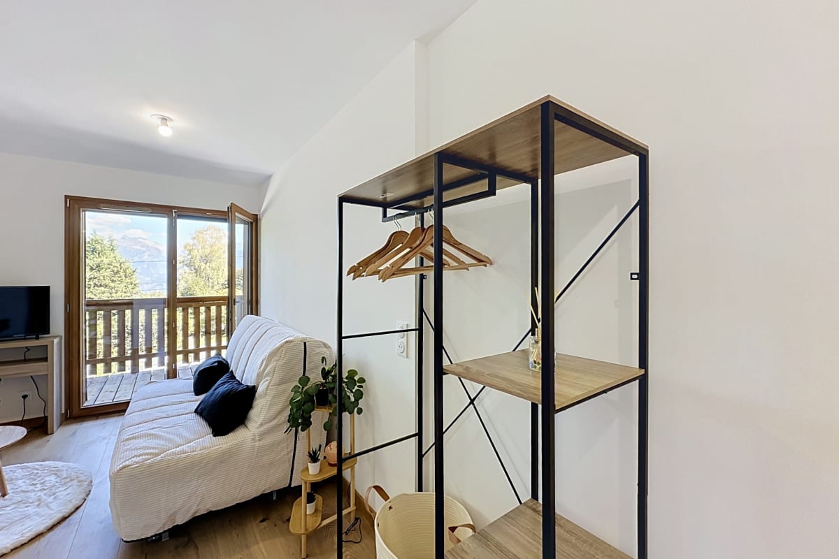 Immobilier Studio Cosy avec Balcon & Vue Mont-Blanc  