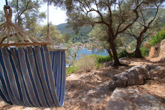 Hammocks for extra relaxation in the shadow near the sea