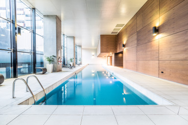 With a pool