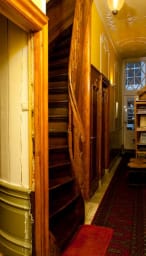 Stairs leading to the BnB-space on the first floor. These stairs are quite...