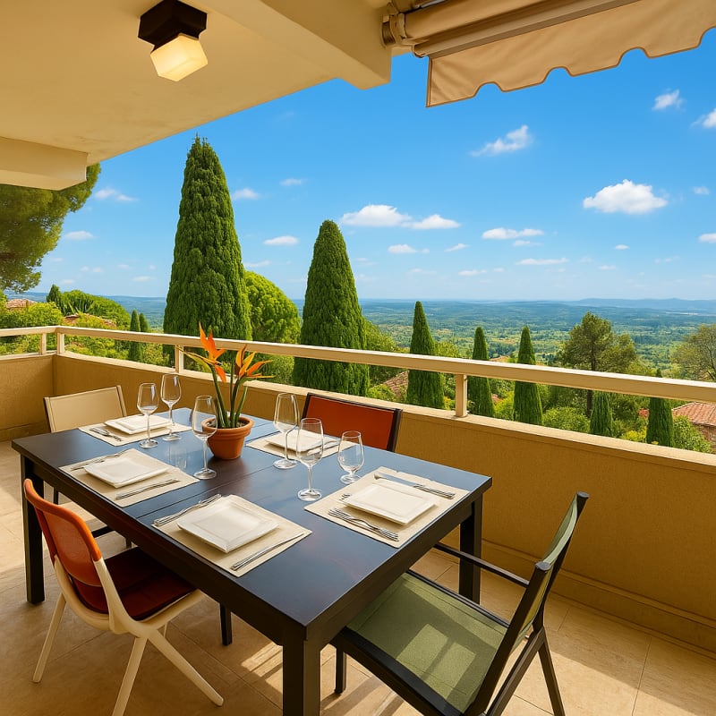  Appartement Bel appartement 4 chambres vue mer - clim - piscine - tennis - parc