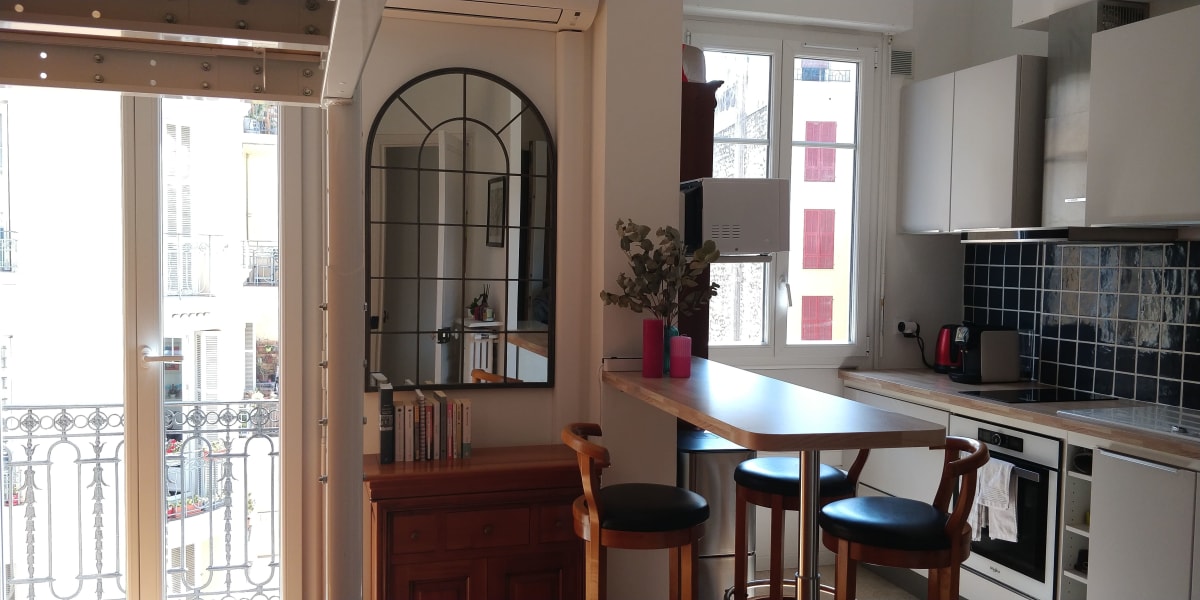 Appartement Charmant studio au cœur de Nice – 3 personnes 