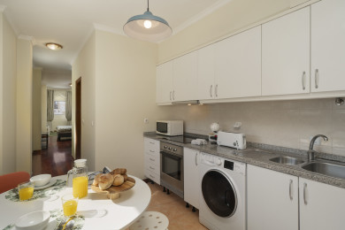kitchen and dining area