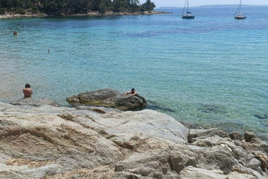 Plage de La Fossette à 5 minutes à pieds
