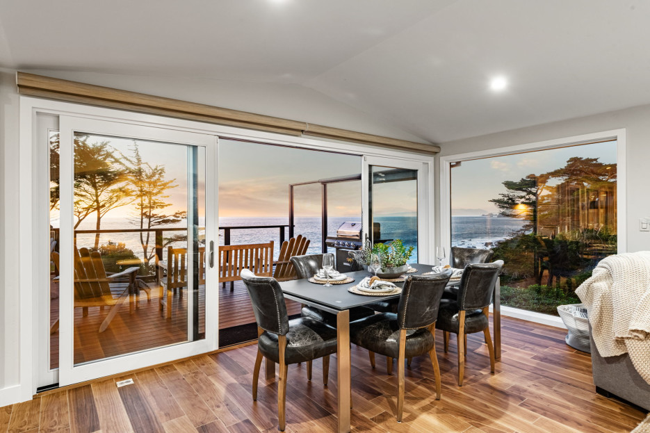 Dining area with ocean view