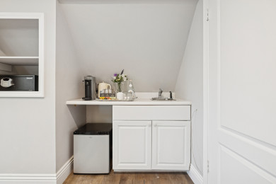 Enjoy barista-style coffee with our provided Nespresso Vertuo and pods.