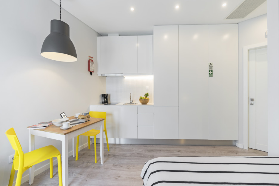 kitchen and dining area