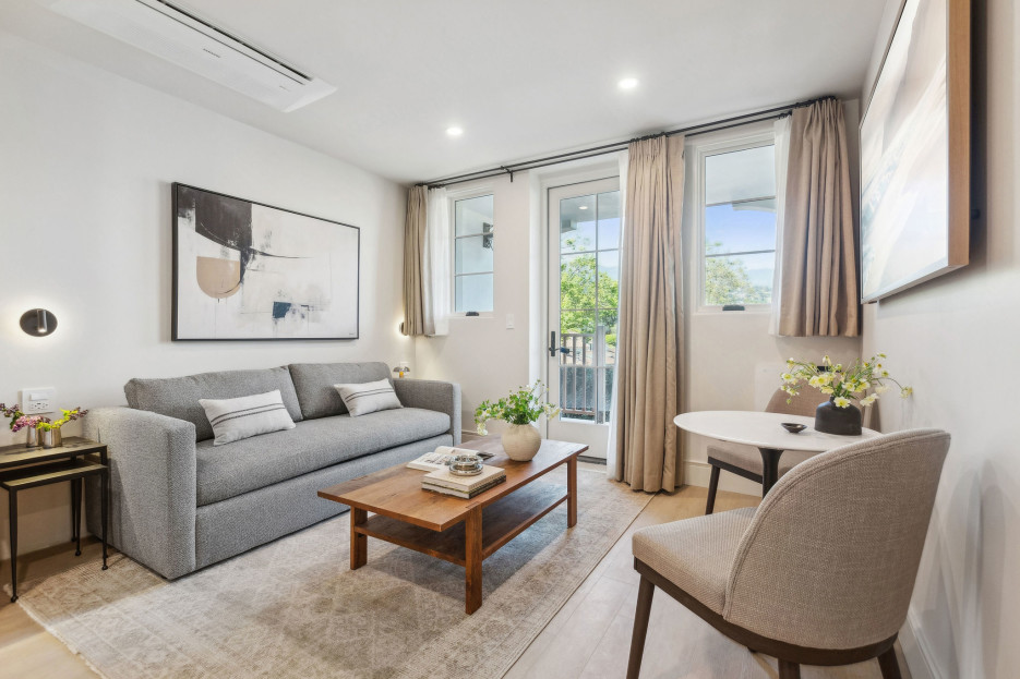 Queen-sized sleeper sofa and 65