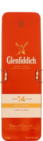 Glenfiddich 14 years Rich Oak Giftset 70cl