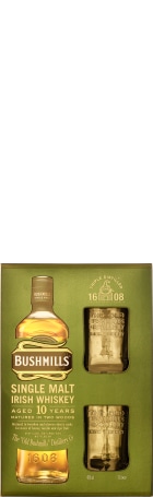 Bushmills Malt 10 years Giftset 70cl