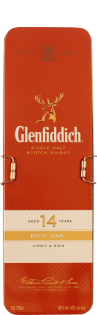 Glenfiddich 14 years Rich Oak Giftset 70cl