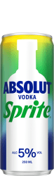 Absolut Vodka Sprite blik