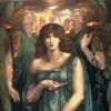 Pre-Raphaelite painting: publicity image for The Earthly Paradise