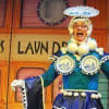 Andrew Pollard as Widow O Twankey in Aladdin, Greenwich Theatre
