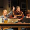 Ciaran Kellgren (Ben), Sophie Robinson (Phoebe), Stuart Fox (Kevin), and Cate Hamer (Diane)