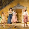 Charlotte Wakefield (centre) as Maria Rainer, Faye Brooks (right) as Liesl and the other Trapp children