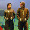 Darren Kuppan, Remmie Milner and Curtis Cole as ducklings in Duck! at Z-arts