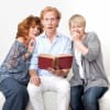 Rula Lenska and The Frozen Scream co-writers Christopher Green and Sarah Waters
