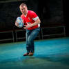 Gareth Alfie Thomas carries the ball. (Rhys ap William)
