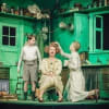 Daniel Patten (Emil), Tamzin Griffin (Mrs Wirth) and Naomi Frederick (Ida) at the National Theatre in Emil And The Detectives