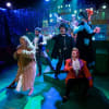 Ellie Sanderson-Nash as Cinderella, Matthew Kellett as Buttons, Catrine Kirkman as PC Pumpkin, Emily Cairns as Dandini, Jennie Jacobs as Prince Charming and John Savournin as Betty