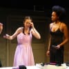 Emily Tucker as Ruth, Amy McAllister as Dee and Evlyne Oyeedokun as Claudia