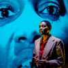 Keicha Greenidge as Charlie Marlow in imitating the dog's Heart of Darkness
