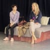 Rehearsal photo: Samantha Neale (Freya) and Arabella Arnott (Steph)