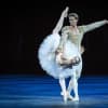 Tamara Rojo and Matthew Golding in Swan Lake in-the-round in 2013