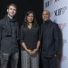 Leo Warner, Lolita Chakrabarti, Benoit Swan Pouffer at the MIF launch in March 2019